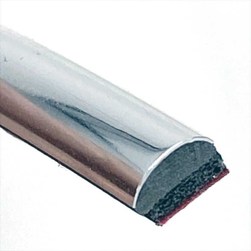 5mm x 2mm Chrome Trim Per Metre