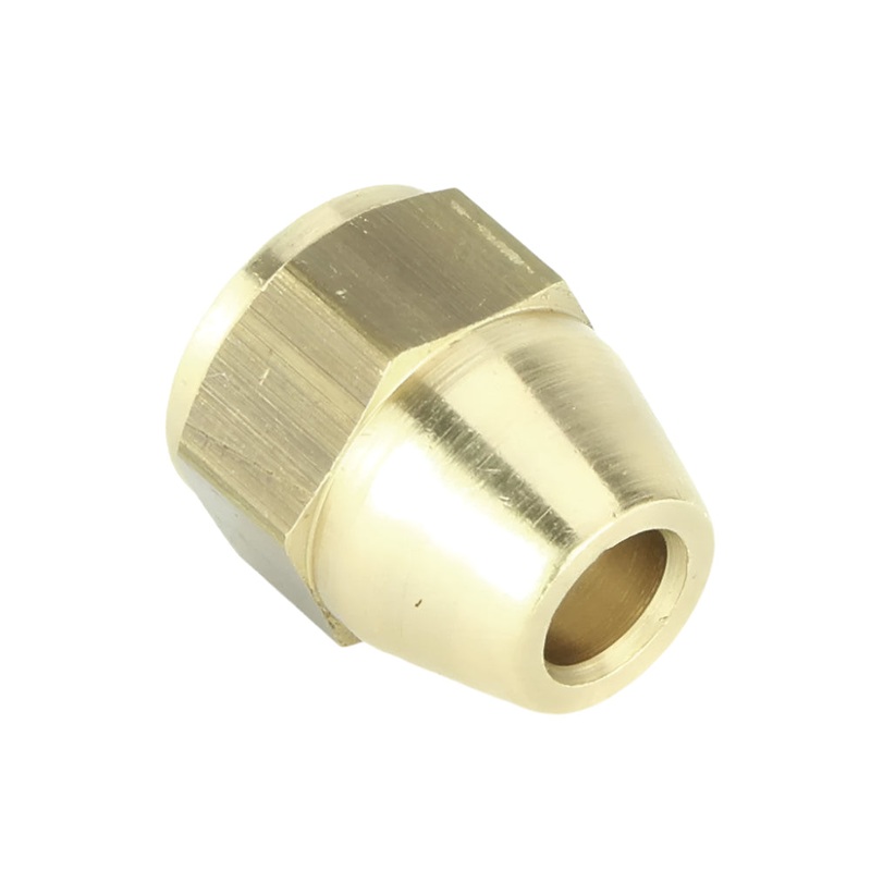 7/16" Brass Tube Nut Female