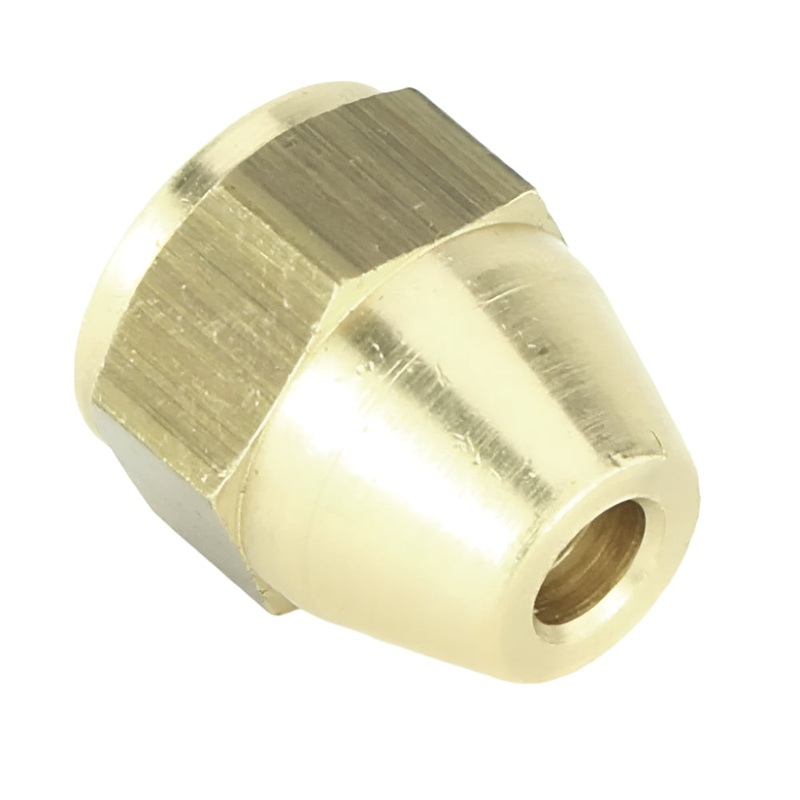 7/16" UNF Brass Tube Nut Female For 3/16" Tube