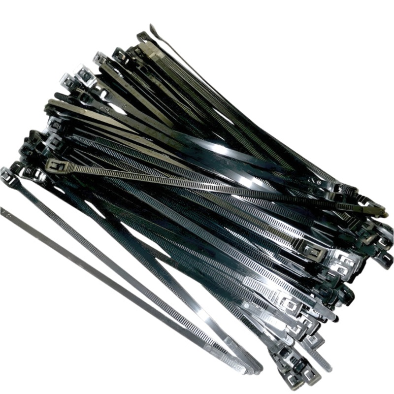 7" Black Flattie Cable Ties 100 Pack
