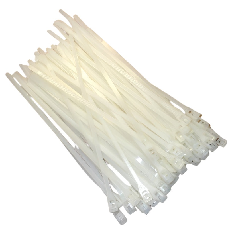 7" Natural Flattie Cable Ties 100 Pack