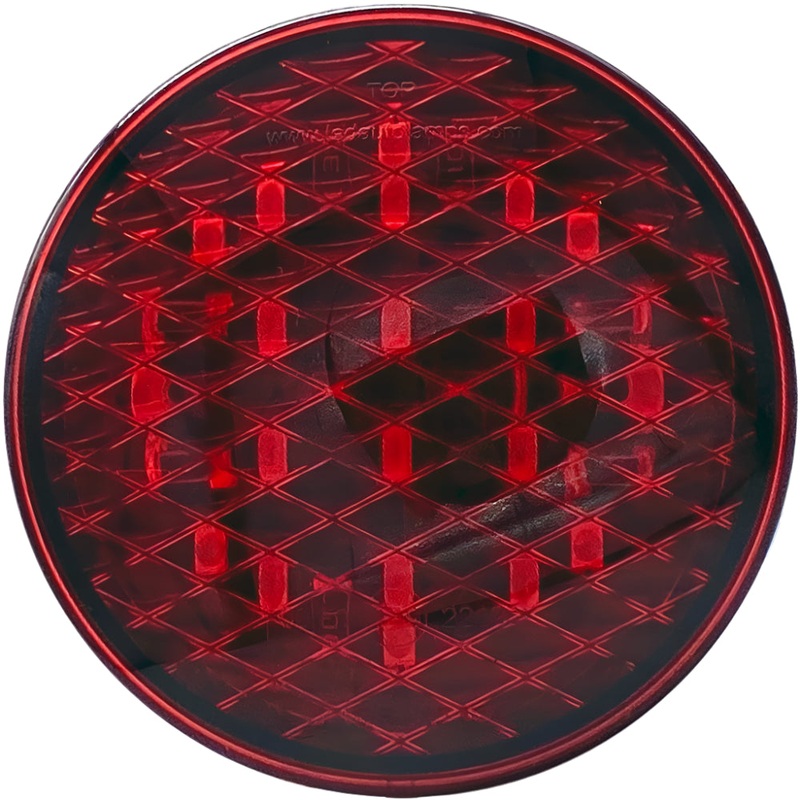 80mm Round Self Adhesive Red Lens Rear Fog