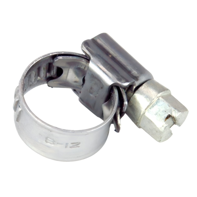 8mm - 12mm Narrow Band Stainless Steel Hose Clip