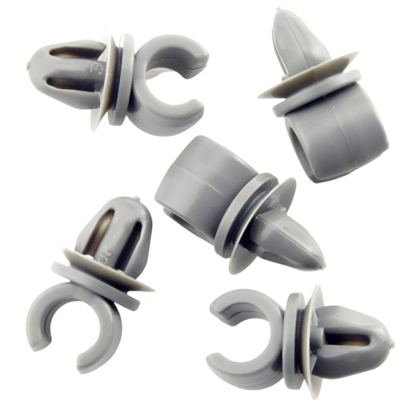 8mm Fuel or Brake Pipe Clips Pack of 5