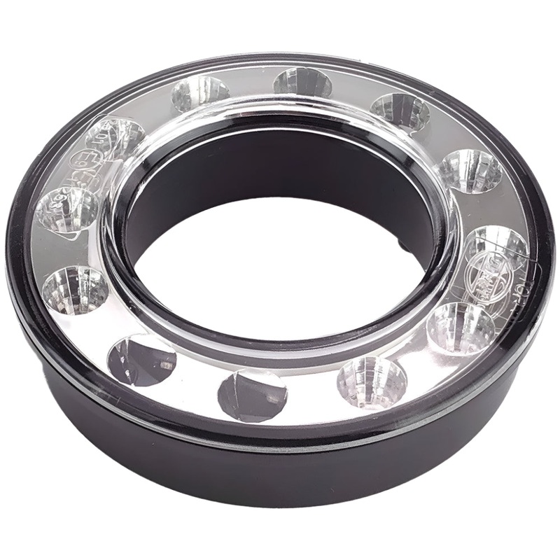 95mm LED Dual Concentric Lamp Outer Ring Rear Clear Lens Indicator