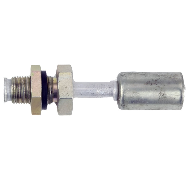 A/C #6 Crimp Hose and Male O Ring Bulkhead Fitting