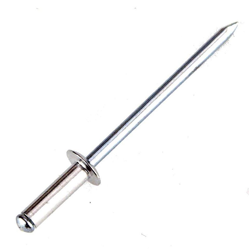Aluminium 3mm Dome Head Rivets Pack Of 50