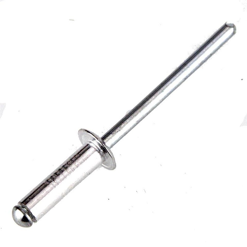 Aluminium 4mm Dome Head Rivets Pack Of 50