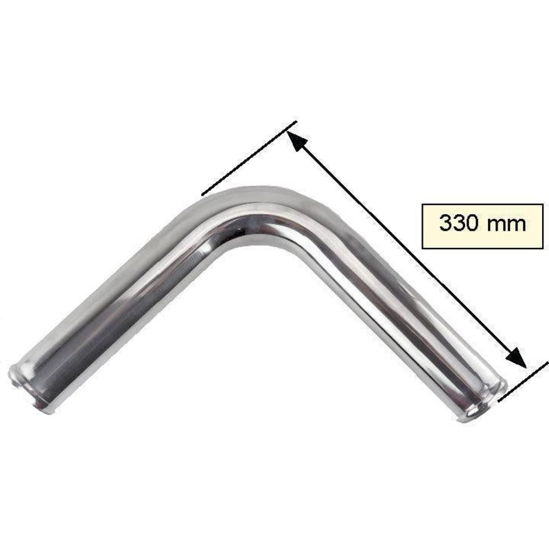 Aluminium Bend 32mm O.D. 90 Degree