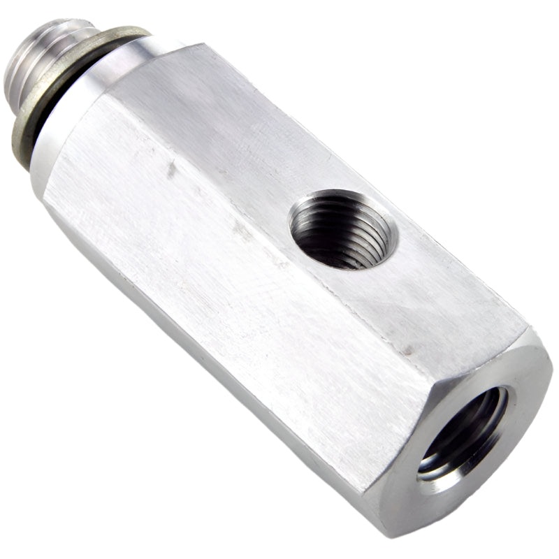 Aluminium M12 x 1.5mm to 1/8" NPT 3 Way 'T' Adapter