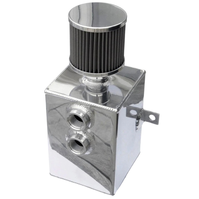 Aluminium Tig Welded Oil Catch Tank With Filter 1.5Ltr