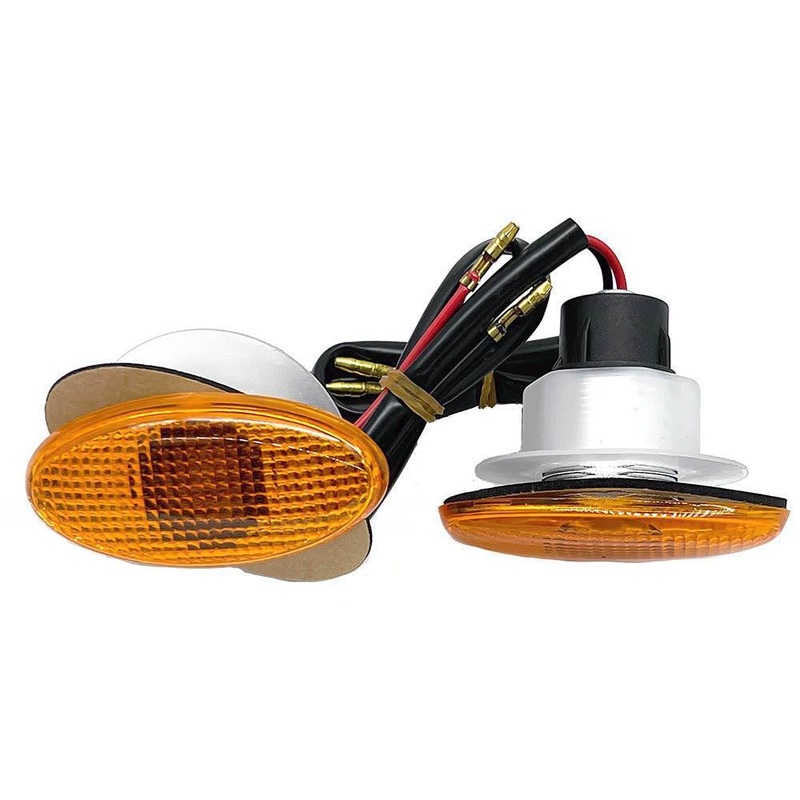 Amber Oval Indicators / Side Repeaters Pair