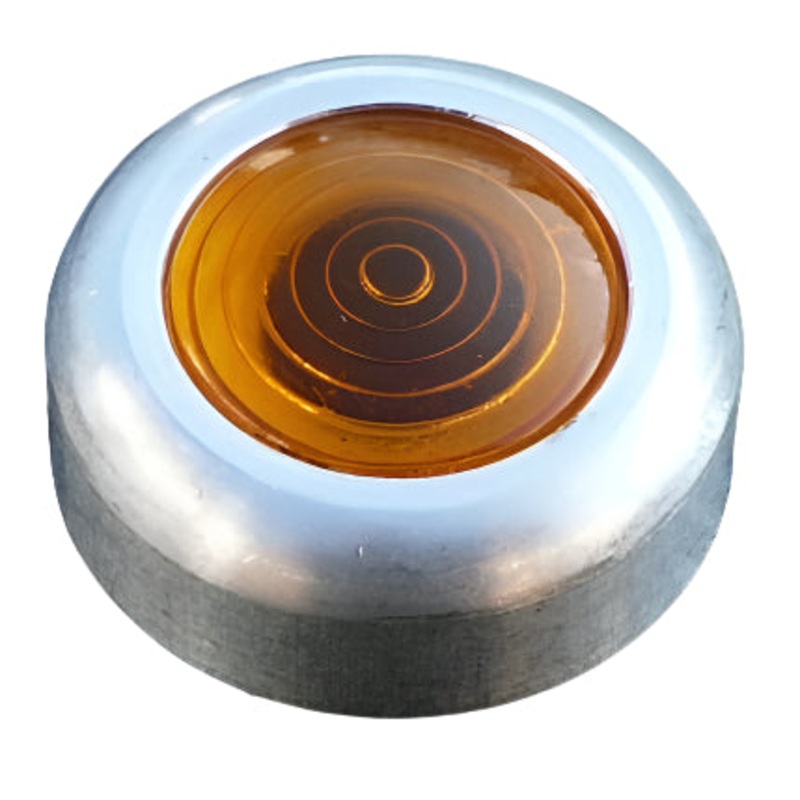 Amber Warning Light Large Aluminium Bezel