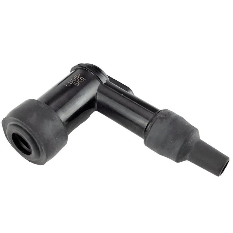 Angled 90 degree Spark Plug Suppressor Cap For M10 and M12 Threaded Plugs