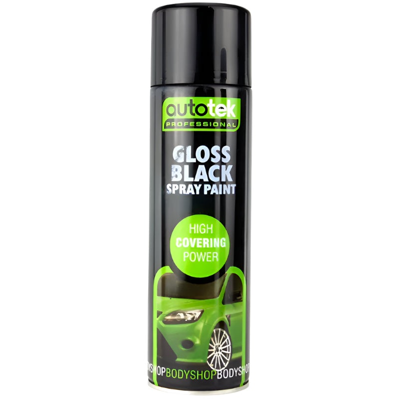 Autotek Acrylic Aerosol (3 COLOURS) Gloss Black