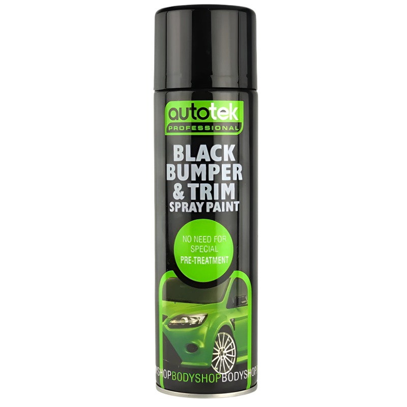 Autotek Black Bumper and Trim Aerosol Paint