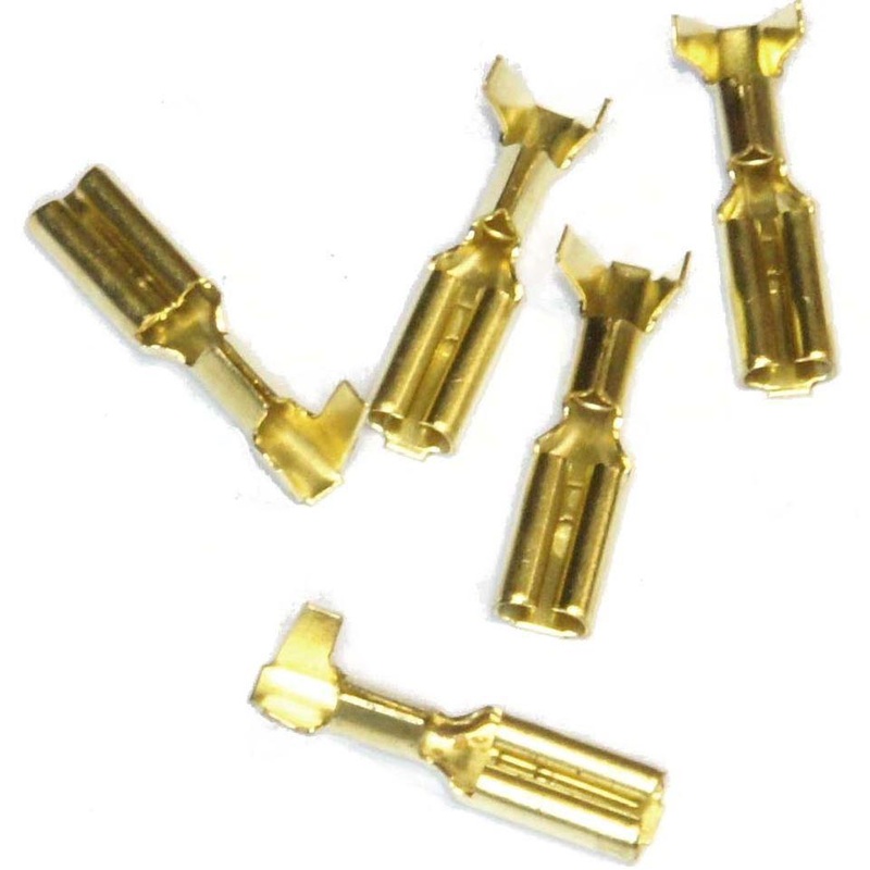Billet Aluminium Switch 1/8" Female Spade Terminals. Strip of 5.