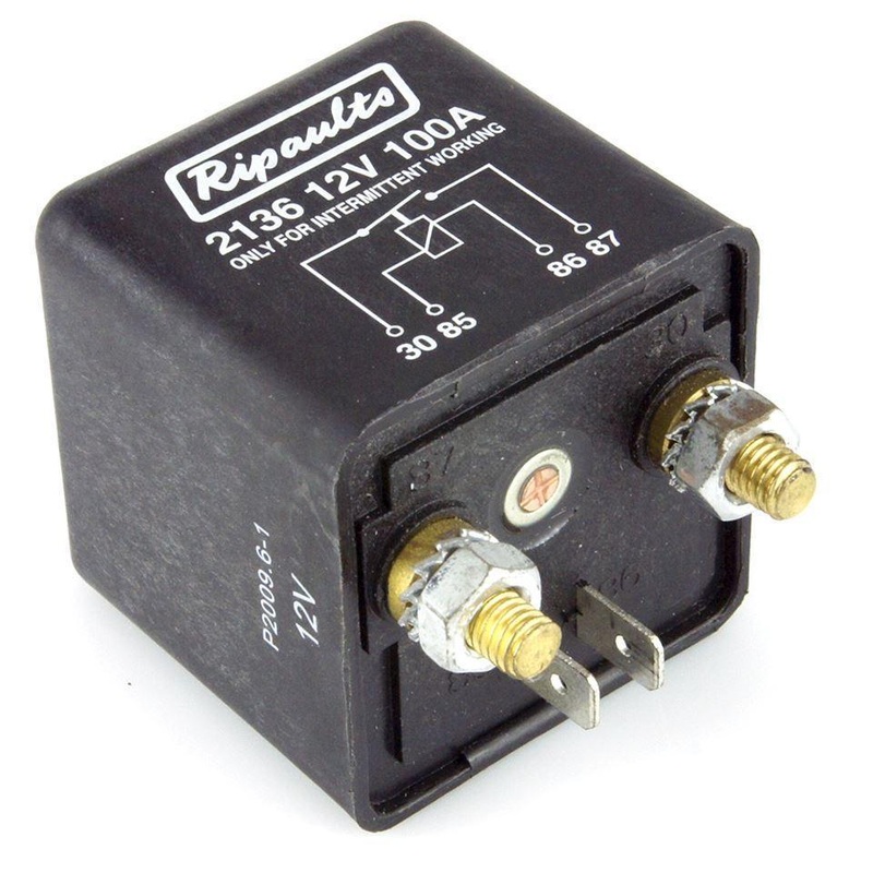 Black 100 AMP Relay