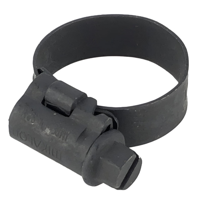 12mm - 22mm Black Coated Stainless Steel Hose Clip