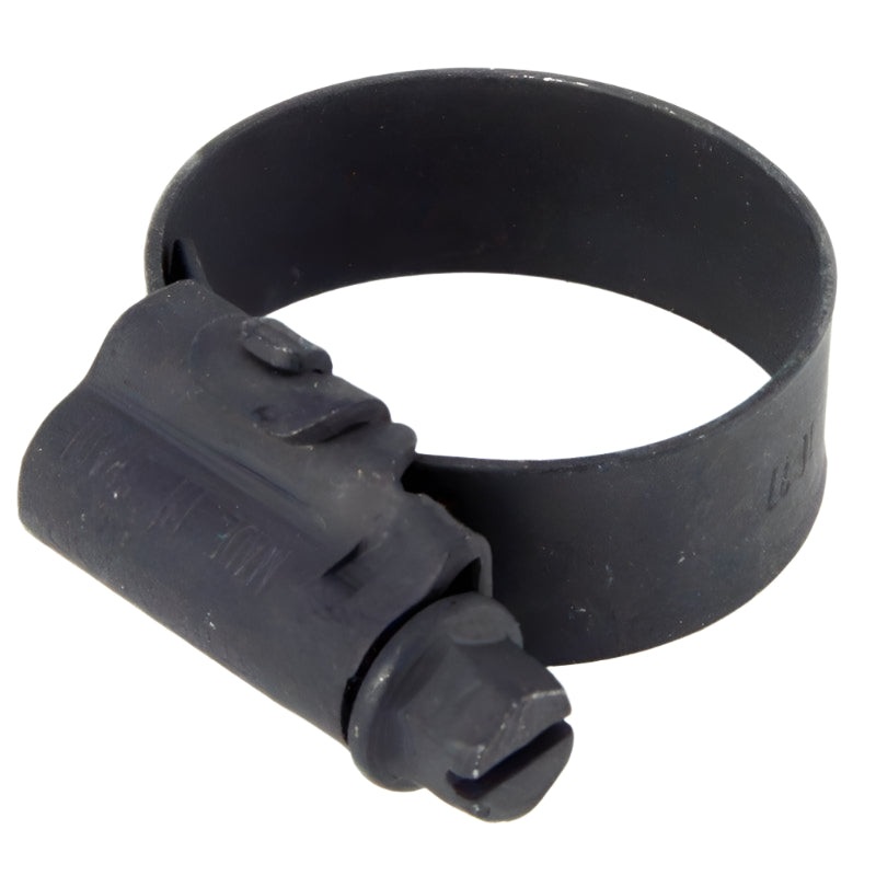 16mm-27mm Black Coated Stainless Steel Hose Clip
