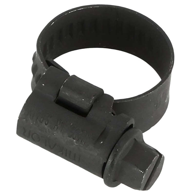 8mm - 16mm Black Coated Stainless Steel Hose Clip