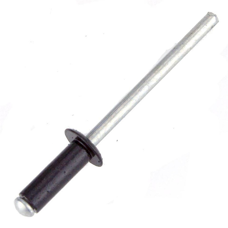 Black 5mm Dome Head Rivets Pack Of 50