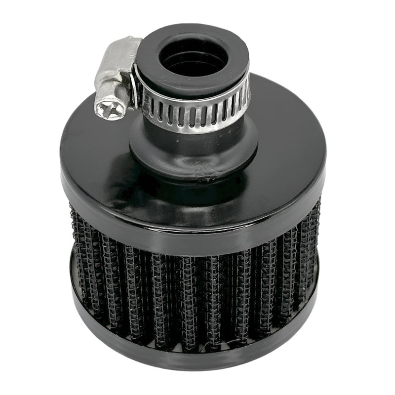 Black Breather Filter 12mm
