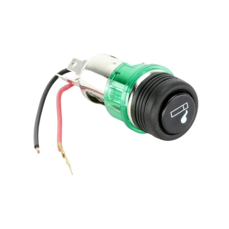 Black Cigarette Lighter Assembly