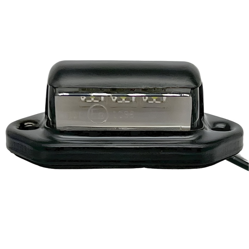 Black Coated Brass LED Rear Number Plate Light