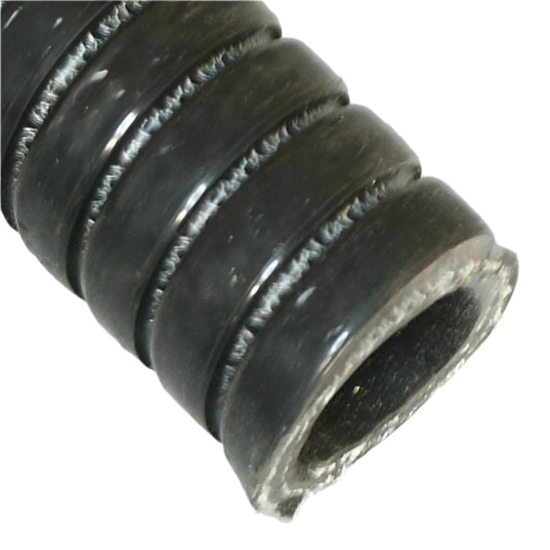 Black Convoluted Silicon Hose 25mm ID 1 Metre Length