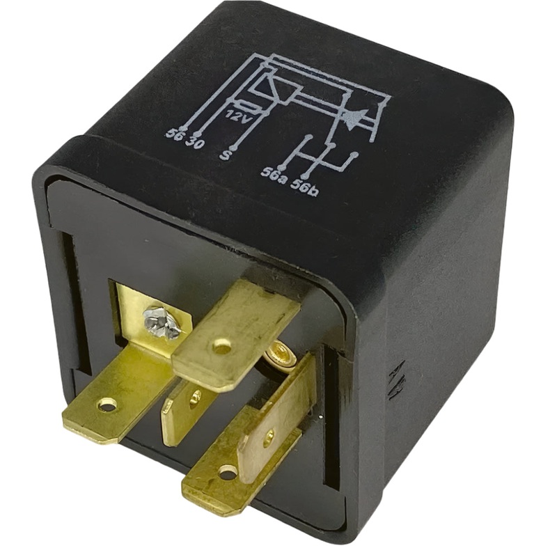 Black Latching Change-Over Relay