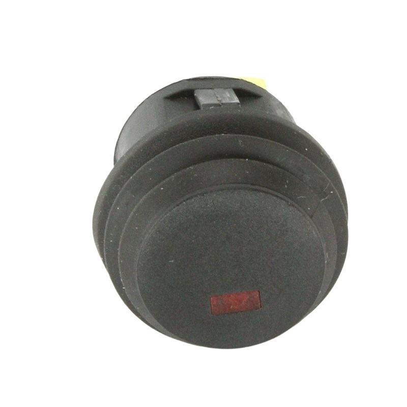 Black LED Illuminated Latching Push Button Switch Red