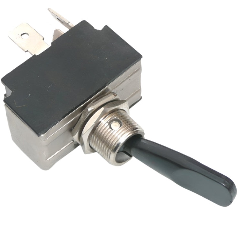 Black Lever Toggle Off-Momentary   (Spring Return)