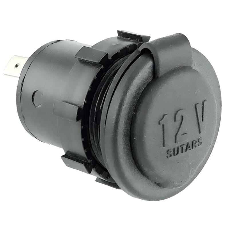 Black Lighter Power Socket Rubber Plug IVA OK