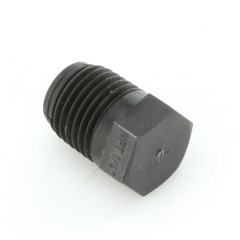 Black Nylon Blanking Plug 1/4" NPT