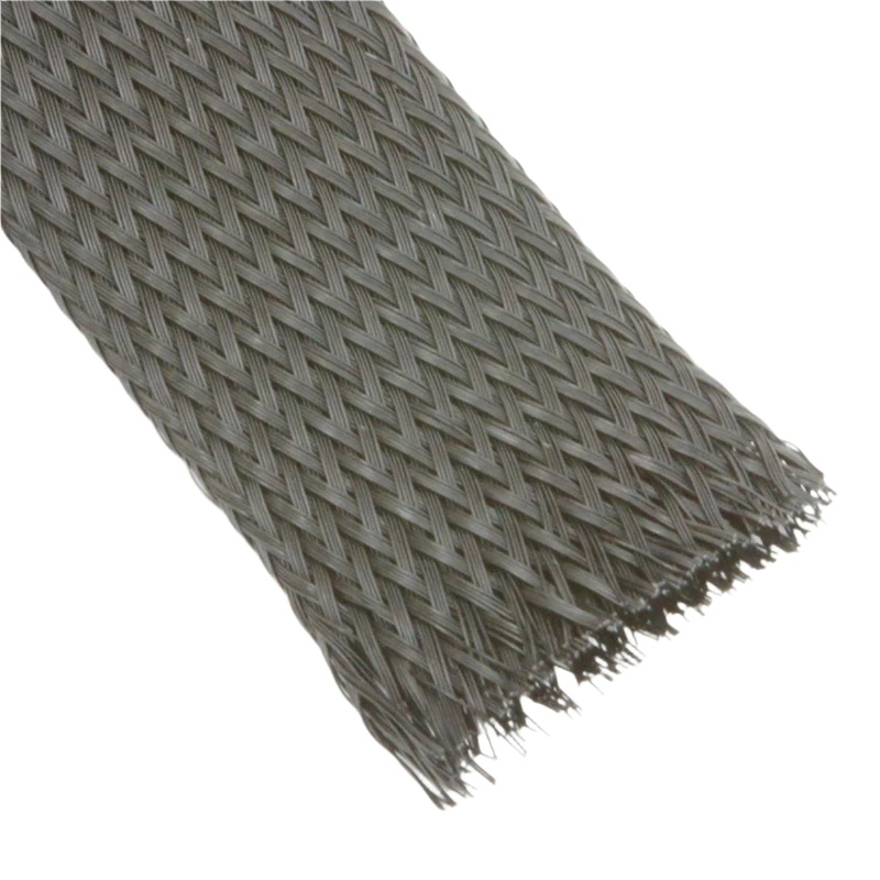 Black Nylon Cable Overbraid 38mm Per Metre