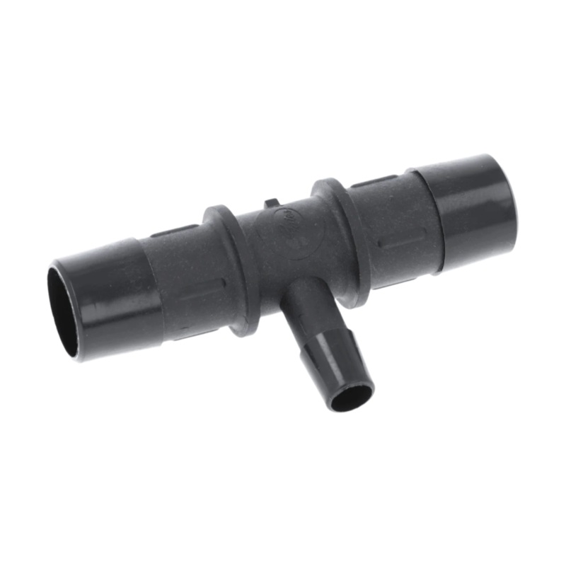Black Nylon Reducer Tee 19mm To 10mm