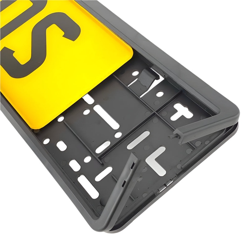 Black Clip-In Registration Number Plate Holder Surround