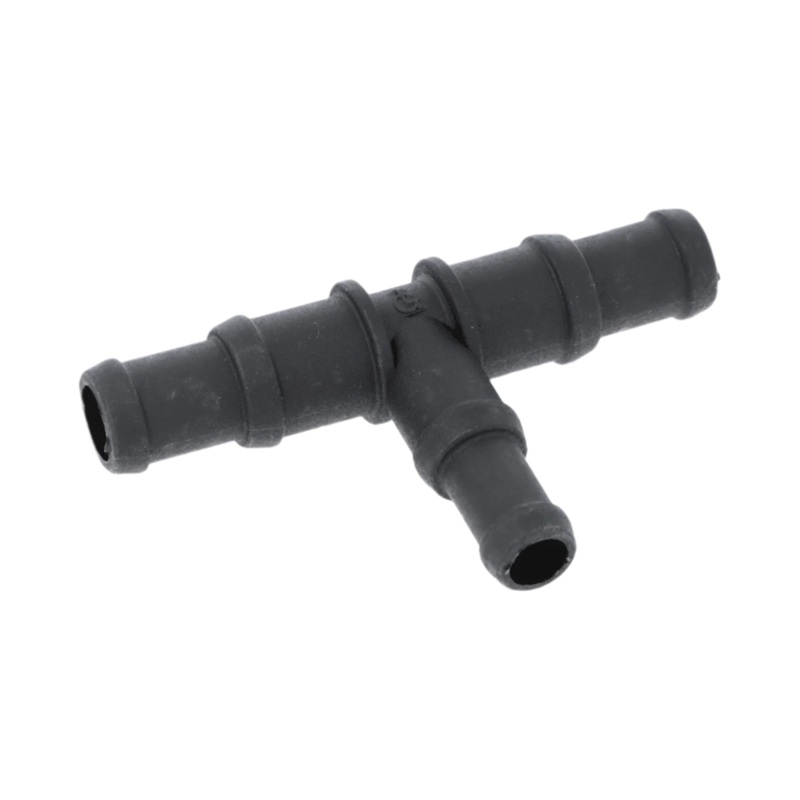 Black Nylon Stepped T Piece 19/15mm - 15/12mm