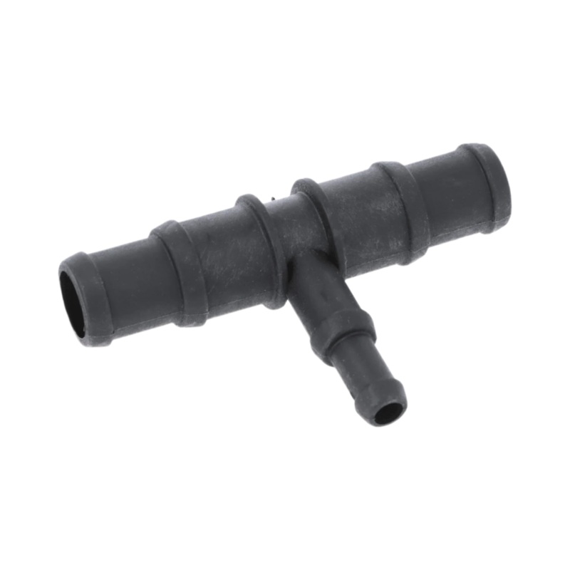 Black Nylon Stepped T Piece 19/22mm - 13/10mm