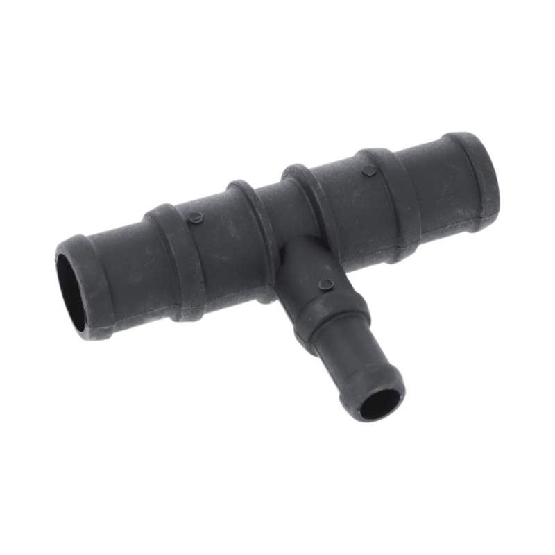 Black Nylon Stepped T Piece 22/25mm - 16/13mm