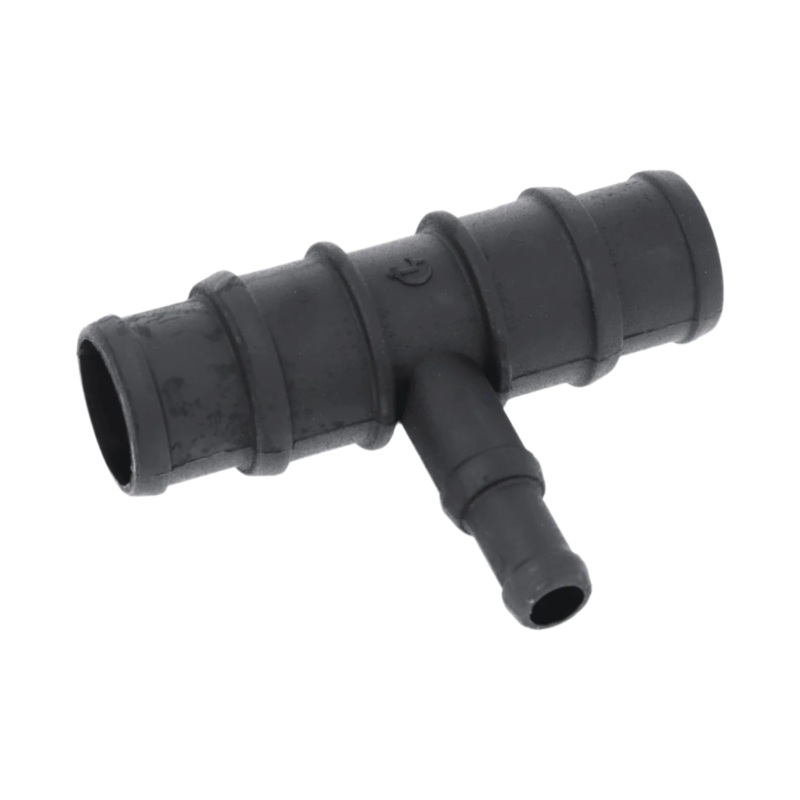 Black Nylon Stepped T Piece 32/28mm - 15/12mm