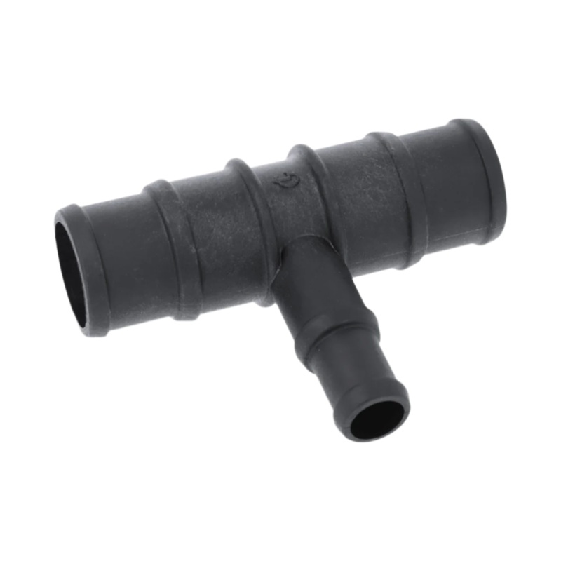 Black Nylon Stepped T Piece 35/38mm - 22/19mm