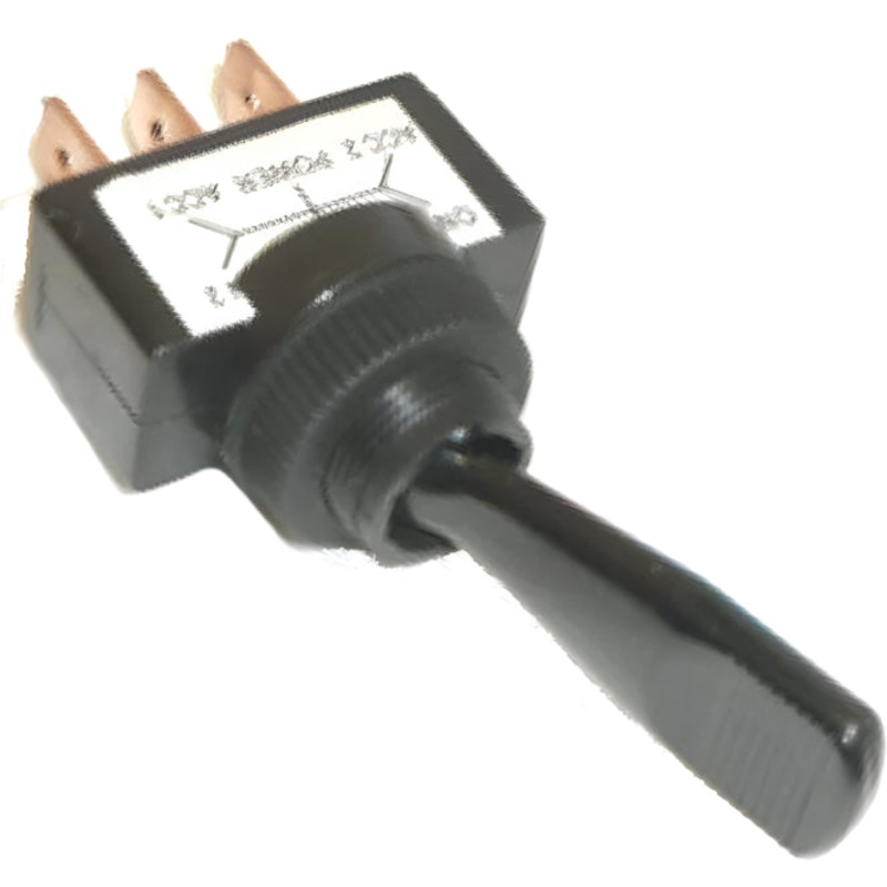 Black Nylon Toggle Switch On/Off/On