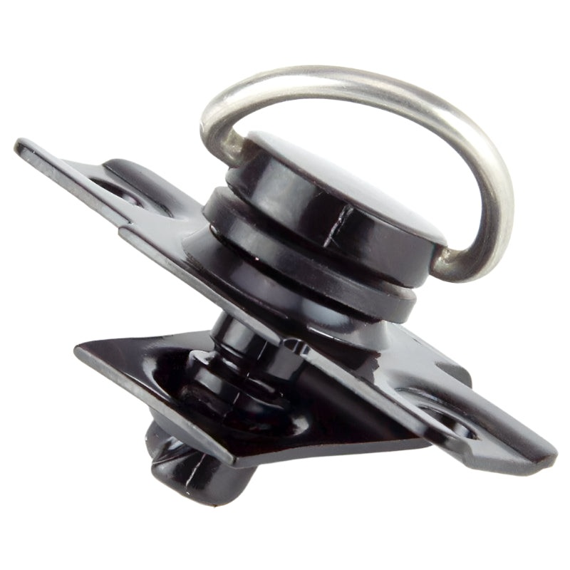 Black Quarter Turn Fastener With Rivets For 4mm Top Panels