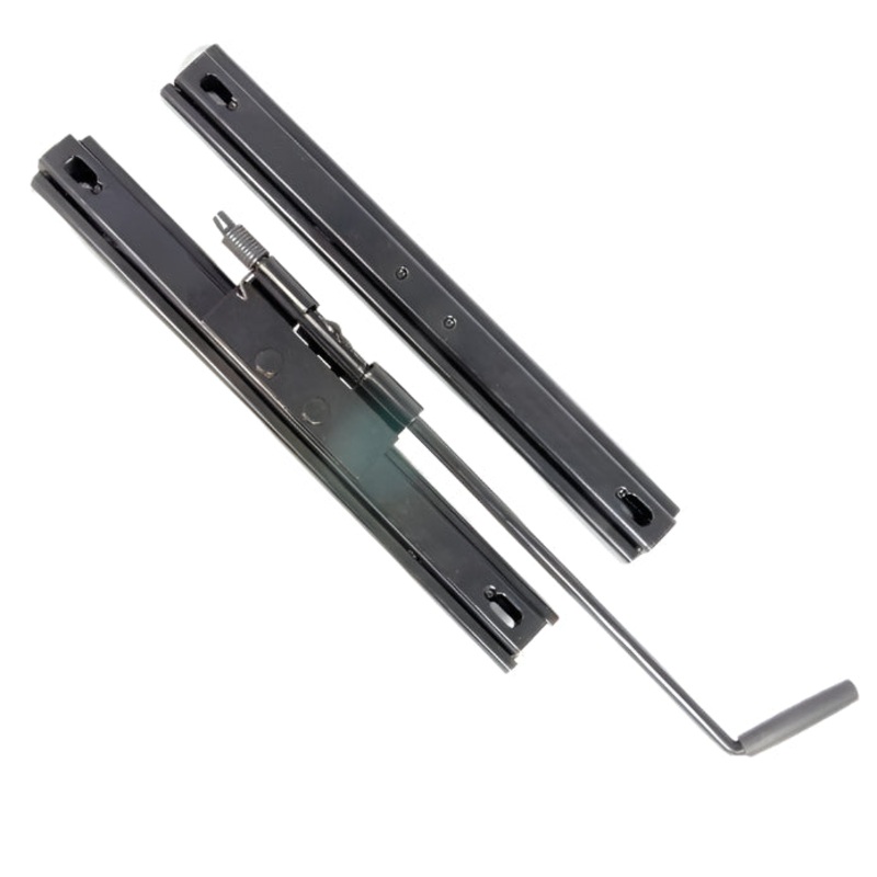 Black Seat Runners Pair (ONE SEAT) Single Lock Right Hand