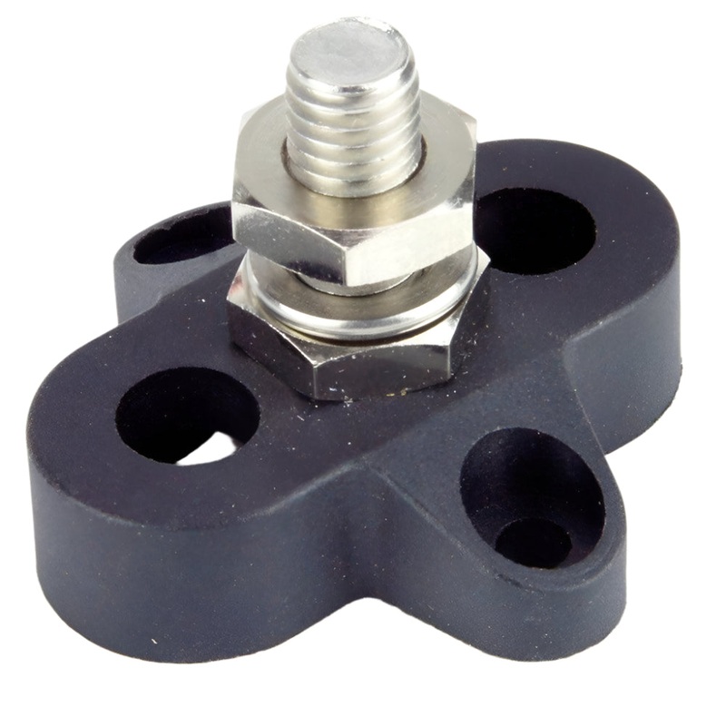 Black Single Electrical Connector Post