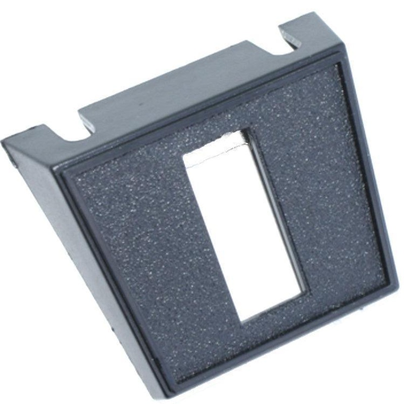 Black Single Rectangular Hole Switch Panel