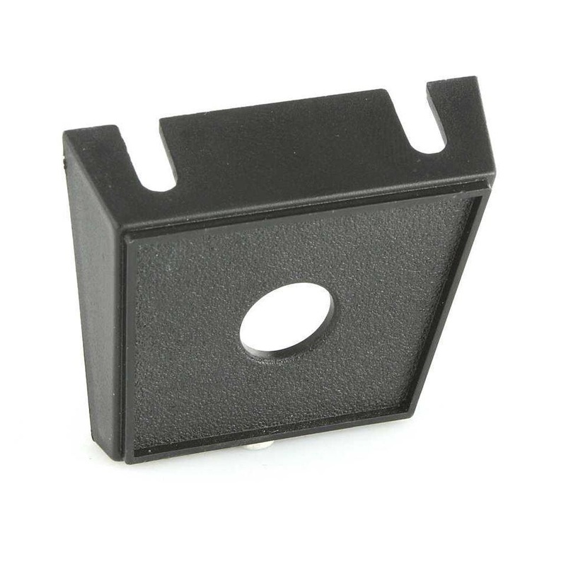 Black Single Round Hole Switch Panel