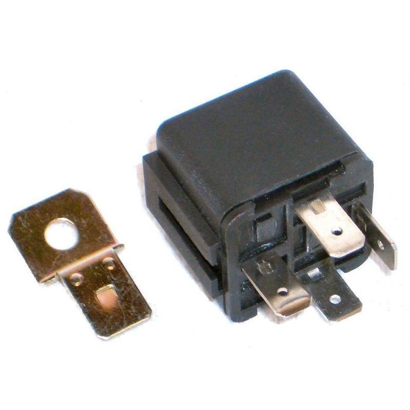 Black Standard Relay 40 Amp 4 Pin
